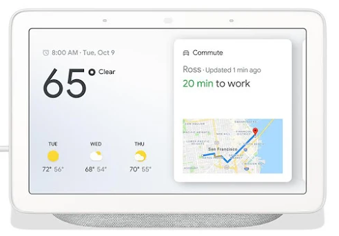 Google Nest Hub provides help at a glance.